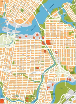 ottawa vector map