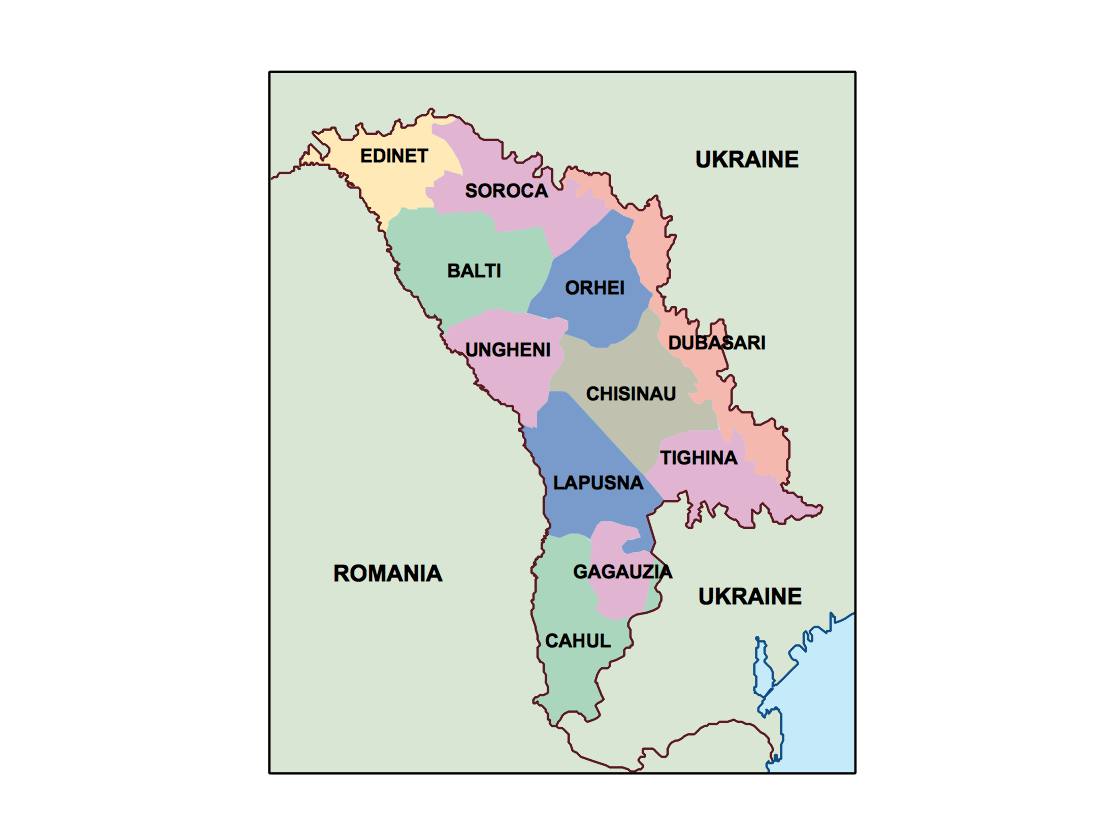 Moldova Maps Vector And Wall Maps For UK From Netmaps Uk Moldova Presentation Map 